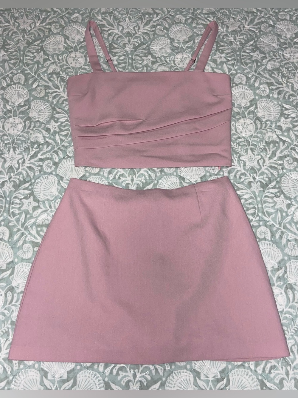 Abercrombie & Fitch Tailored Squareneck Top & Scarlett Mini Skort Two-Piece Set